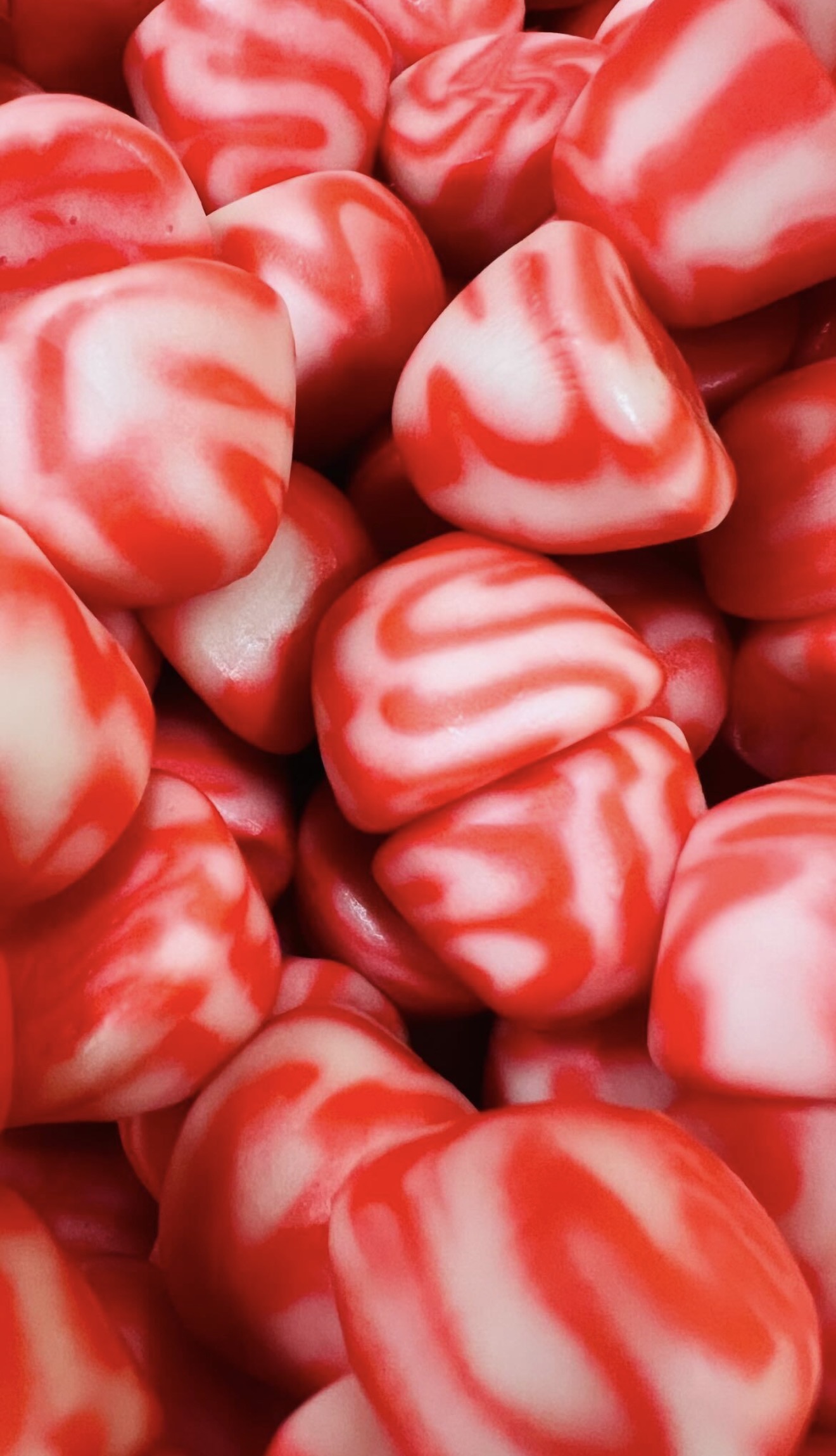 Bisous Twist Rouge/Blanc Sucré (100g)